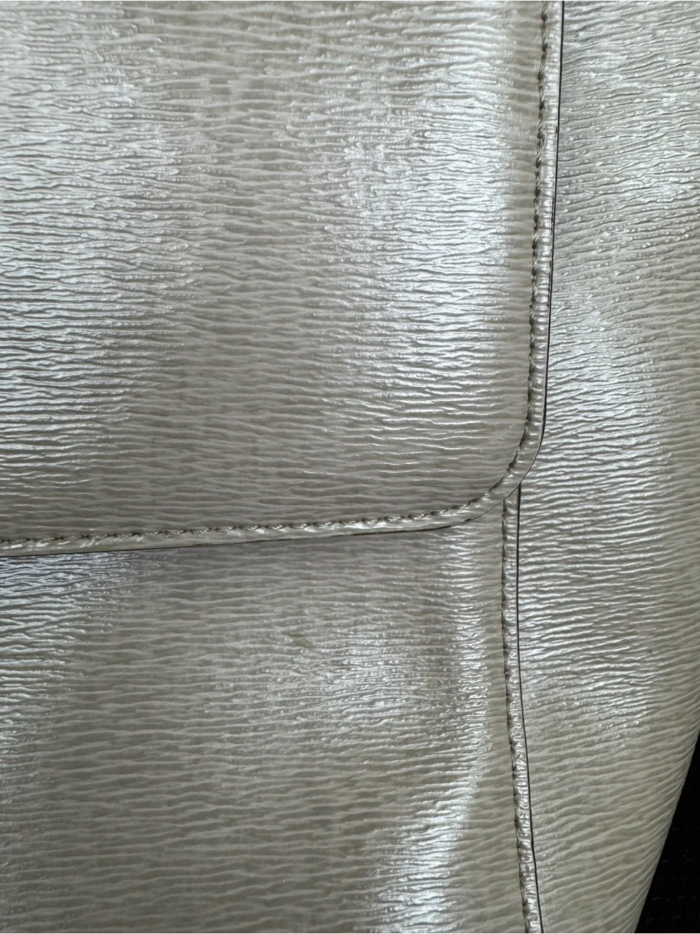 Ralph Lauren Cream Leather Top-Handle Crossbody